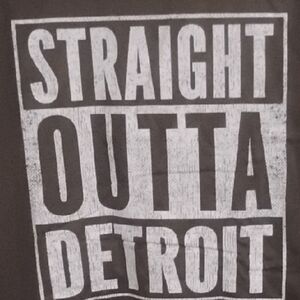 Straight Outta Detroit Black T-Shirt